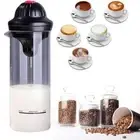 With 3 Heads Whisk Coffee Frother Automatic Milk Foam Machine Home Kitchen
