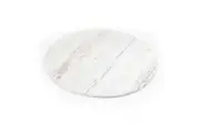 14in Round White Wood Grain Cake Board