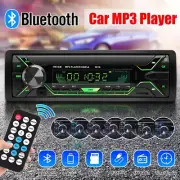 Car Truck Bluetooth Stereo Audio In-Dash FM Aux Input Receiver MP3 Radio Player