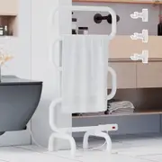 Advwin Electric Heated Towel Rail Rack S-shaped Clothes Warmer Tower Dryer Freestanding Wall Mounted