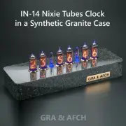 IN-14 Arduino Shield Nixie Tubes Clock Synthetic Granite Case DELIVERY 3-5 DAYS