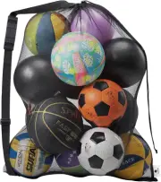 Orgawise Heavy Duty Mesh Ball Bag,Basketball Bag for Balls,Ball Bags Mesh for So