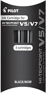 Pilot Refill for V5/V7 Cartridge System - Black, 1 x Pack of 3
