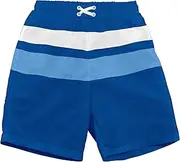 [green sprouts] Classic Colorblock Trunks with Built-in Reusable Absorbent Swim Diaper for