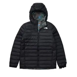 【The North Face】男 防潑水保暖兩面穿連帽羽絨外套/DWR防潑水(83OM-OXR 黑色)