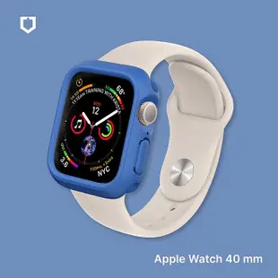 RHINOSHIELD 犀牛盾 Apple Watch SE2/SE/6/5/4 共用 40mm Crashguard NX模組化防摔邊框手錶保護殼經典黑