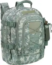 Expandable 40-64L Military Tactical Backpack 3 Day Bag Hiking Gym Sport Acu
