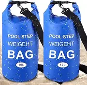 2 Pcs Universal Pool Ladder and Step Weigh 250D PVC Waterproof Swimming Pool Ladder Weights 10l Quick Fill Sand,No Breaken above Ground Pool Ladder Sand Bags,Suitable for Swimming Pool Steps