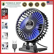 Ultra Quiet Mini USB Fan - 5-Inch Adjustable Speed Table Fan for Dorm & Office