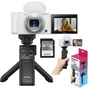 Sony ZV-1 Compact Digital 4K HDR Video Camera DCZV1/W + Vlogger Accessory Bundle