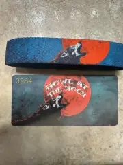 Rare ZOX **HOWL AT THE MOON** Silver Single medium Wristband w/Card #984 New!!