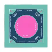 Colorful Flower Design Mahjong Mat, Size 30x30, Smooth & Durable Play Surface