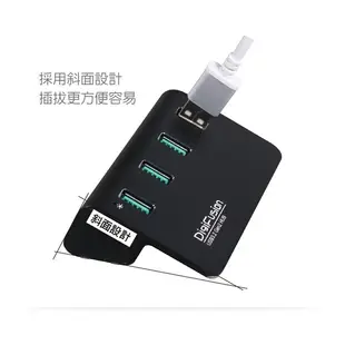 伽利略 USB3.2 Gen2 4埠 Hub 鋁合金 無變壓器(H418S-BK)