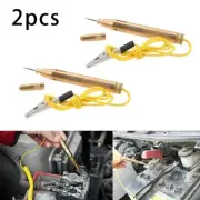 2x Test Light Probe Pen Car Auto Gold Pencil DC 6V/12V/24V Voltage Tester