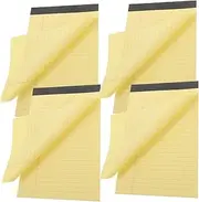 VILLFUL 4 Legal Notepad Yellow Legal Pad School Memo Pads Students Page Markers Planner Paper Desk Planner Daily Planner Notepad to-do List Pads Schedule Memo Pads Grocery List Page Tabs