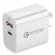 20w Fast Phone Charger [USB & Type C Plug] For All iPhones & Samsung