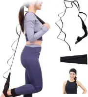 Yoga Stretching Strap and Sports Hijab Sets,Ankle Ligament Stretcher Belt wit...
