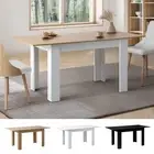 Oikiture 160cm Extendable Dining Table Kitchen Restaurant Cafe Table 4 Colour