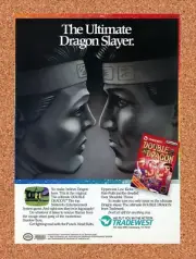 Double Dragon NES Original 1989 Ad - Early Nintendo Video Game Promo