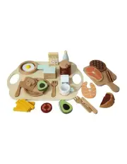 [Jenjo] Breakfast Wooden Set