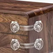 Cabinet Locks for Babies, Baby Proofing Safety Locks, 10 Pack DUOSI No Screws No Magnets Fridge Refrigerators Locks Baby Proofing Child Safety Cabinet Locks for Kitchen Cabinets and Drawers