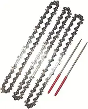 6-inch Mini Chainsaw Chain kits Electric Chainsaws 043"Gauge 37DL Electroplated Coating Saw Chains for Pruning Tool