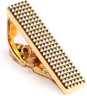 [OTAA] Mini Studded Gold Skinny Tie Bar Rhodium Plating Rhodium Plating Mini Studded Gold Skinny Tie Bar