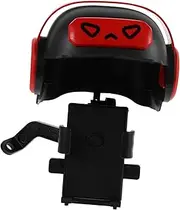 TEHAUX Motorcycle Phone Holder with Mini Helmet Bike Phone Mount for Bicycles Electric Scooters and Atvs Durable Rain Shield Sun Shade Easy Installation Compatibility