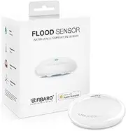 Fibaro FGBHFS-101 Flood, Water & Temperature Sensor Homekit Enabled Water Leakage Detector, White