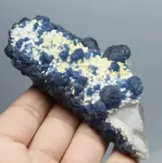 NATURAL Deep Blue spherality FLUORITE Quartz Crystal Cluster Mineral Specimen