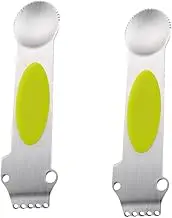 AUTSUPPL 2pcs Essential Kitchen Tool Set Lemon Peel Grater Planing Knives Wire Cutter Melon Slicer for Cocktails Random Color