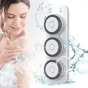 Wall Mounted Back Scrubber, Electric Back Bath Brush with 3-Speed Adjustment, 360° Automatic Rota-Tion, Electric Back Exfoliating Bath Wash Pad for Deep Cleansing & Back Massage