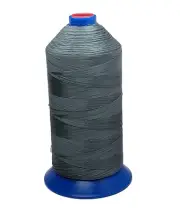 Premium Bonded Polyester Sewing Thread 32oz - Steel Silver Professional Grade