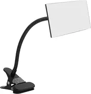 Angoily Clip Desk Mirror Convex Security Mirror for Personal Safety High Definition Rear View Monitor for Office Cubicles and Computer Desks Elegant Black Design