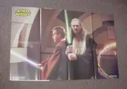 Star Wars Phantom Menace Poster Obi-Wan and Qui-Gonn 33x22 Ewan McGregor