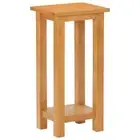 Side Table 27x24x55 cm Solid Oak Wood vidaXL
