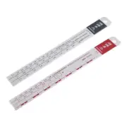 Standard Paint Ruler Suitable for Cars Black/R-ed Ruler Dipstick Scale Ruler