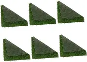 BCOATH 6Pcs Chicken Nesting Box Pads Plastic Artificial Grass Mats for Nesting Boxes Durable Easy to Clean Chicken Nest Accessories Laying Pad for Coop Use