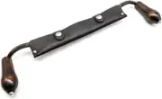 Narex Curved Drawknife, 280 mm, Chrome Steel, Elm Handles, Leather Cover
