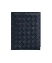 Bottega Veneta Intrecciato Piccolo Flap Card Case One size space Blue