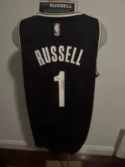 Signed D’Angelo Russell Brooklyn Nets Jersey COA NBA