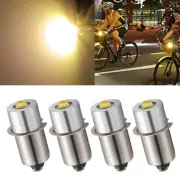 4x P13.5S LED Flashlight Bulb Work Headlamp Torch Maglite Bulb 6-24V Warm White