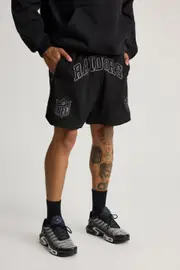 [Factorie] Factorie - Nfl Basketball Short - Lcn nfl black/raiders new stealth collegiate 2XS LCN NFL BLACK/RAIDERS NEW STEALTH COLLEGIATE