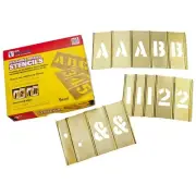 C.H. Hanson 3 inch Stencil Let. & Num. 92 pc Set 10153 C.H. Hanson 10153