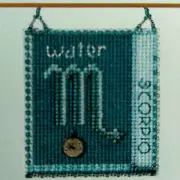 Scorpio Zodiac Cross Stitch Beaded Ornament Kit by Mill Hill MH161821