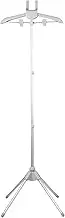Clothes Steamer Stand, Folding Telescopic Clothes Steamer Holder, Clothes Steamer Garment Hanger, Clothes Steamer Telescopic Rod,Aluminum Alloy Ironing Steamer Bracket with Nonslip Bottom