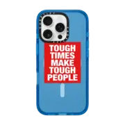 iPhone 16 Pro Impact Case MagSafe Compatible Tough Times iPhone Case by Quotes by Christie