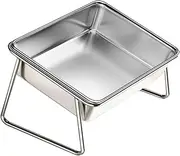 ＫＬＫＣＭＳ Elevated Cat Bowl, Pet Feeding Dish Large Capacity Dog Feeder Stable Base, Raised Cat Food Bowl 15° Tilted for Small Animals, Without Sealed Lid