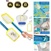 Pool Skimmer Net 22.5 Inch Lightweight Fine Mesh Pool Cleaning Tool