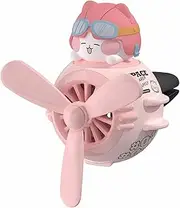 Car Air Freshener,Cute Pilot Cat Cartoon Car Diffuser with Rotating Propeller, Creative Car Perfume Decoration, Aromatherapy for Car Accessories, Air Outlet Vent Freshener